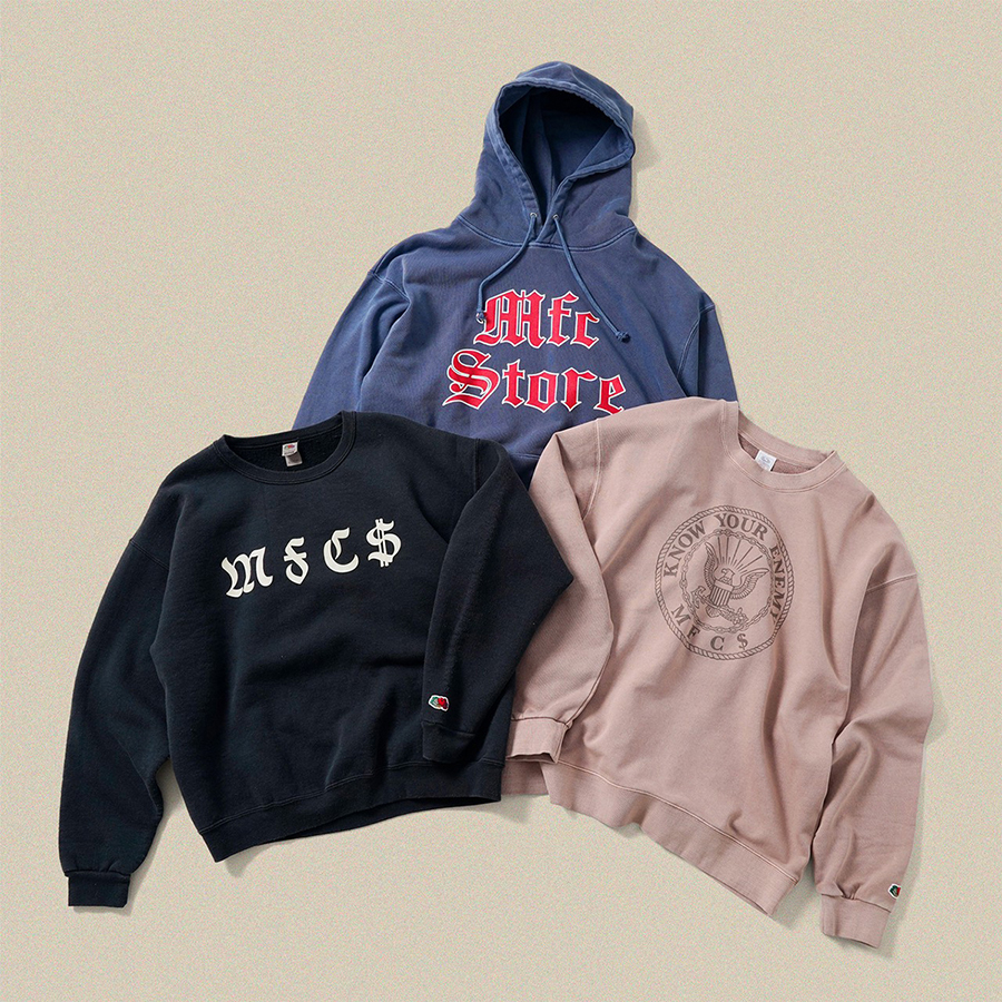 希少 トリココムデギャルソン フルーツオブザルーム コラボ パーカー グレー M FRUIT OF THE LOOM x MFC STORE