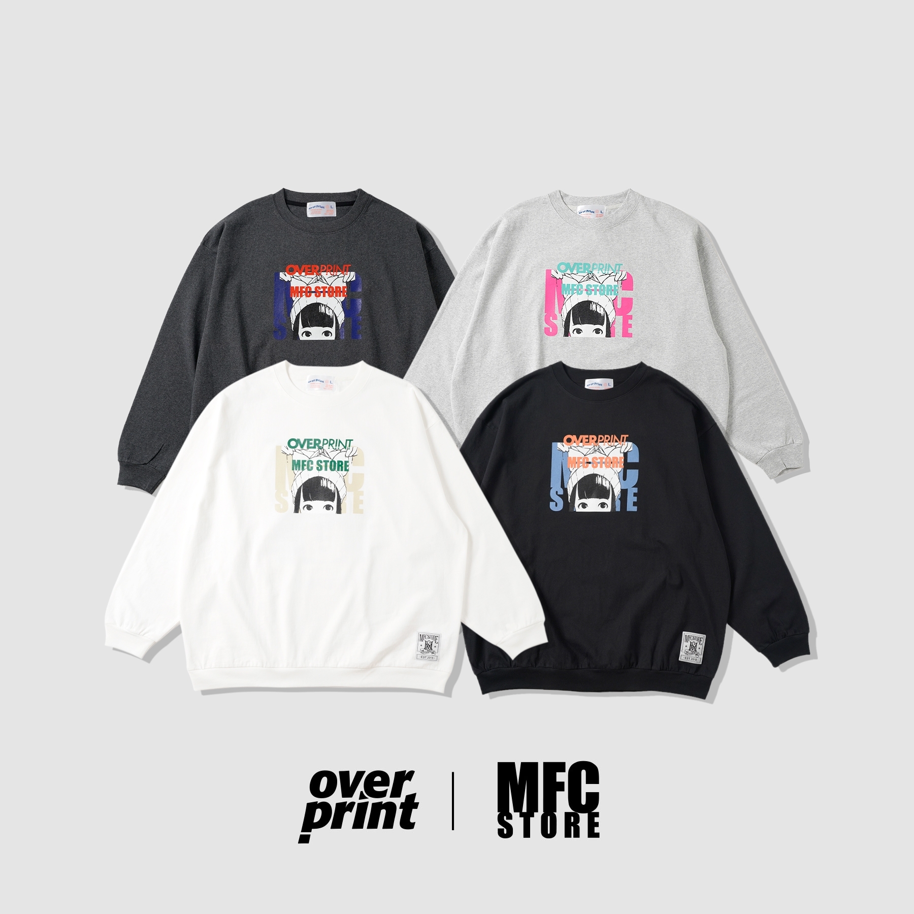 OVER PRINT x MFC STORE SWEATSHIRTSLIKE 【公式通販】