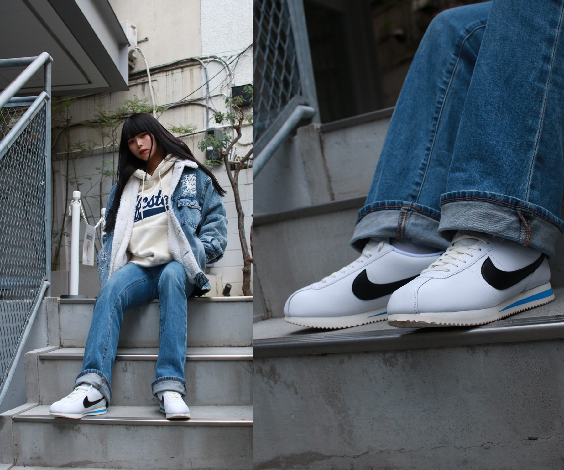 27cm ナイキ コルテッツ G スパイクレス ホワイト/トパーズミスト NIKE CORTEZ