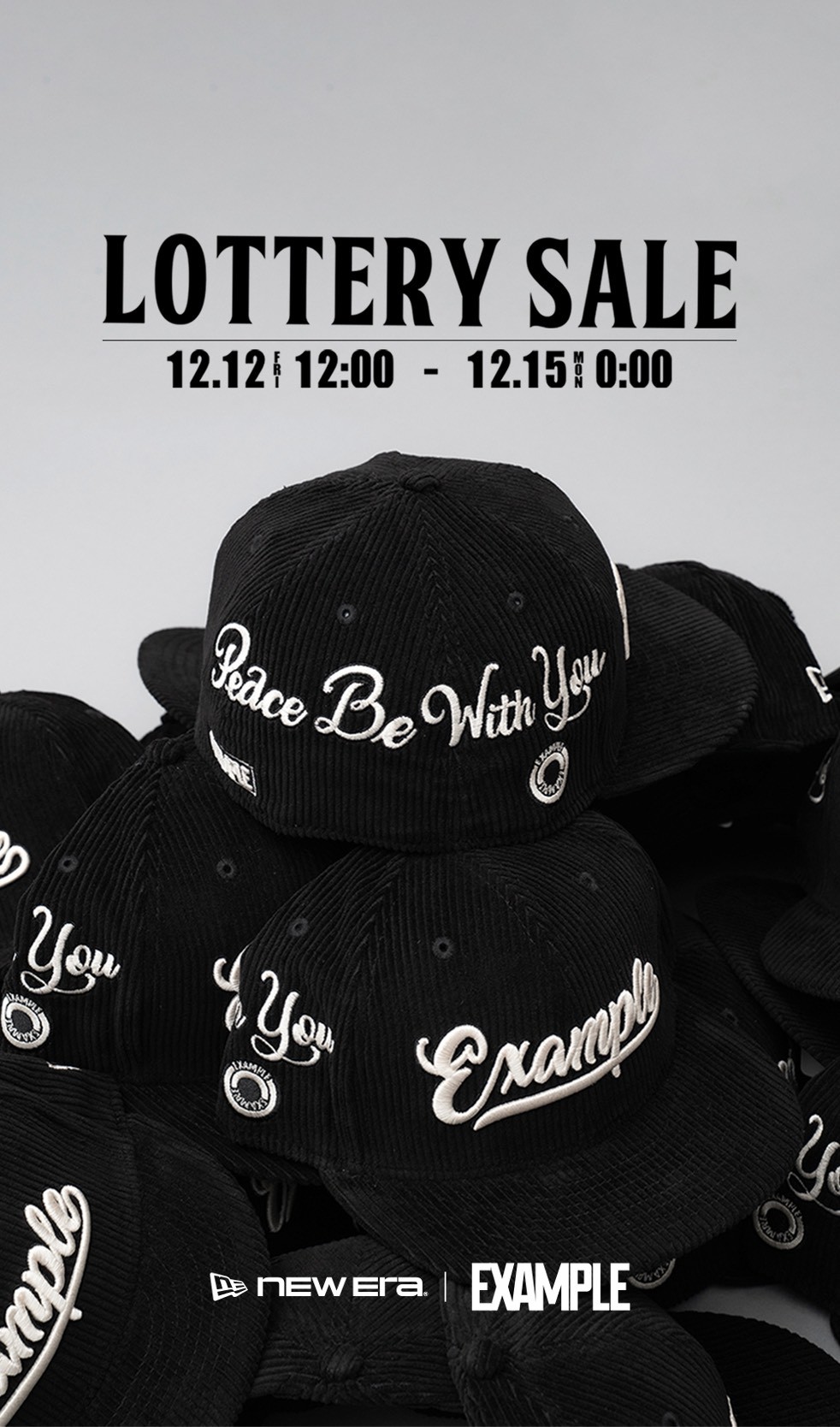 NEW ERA × EXAMPLE 59FIFTY CORDUROY / BLACK