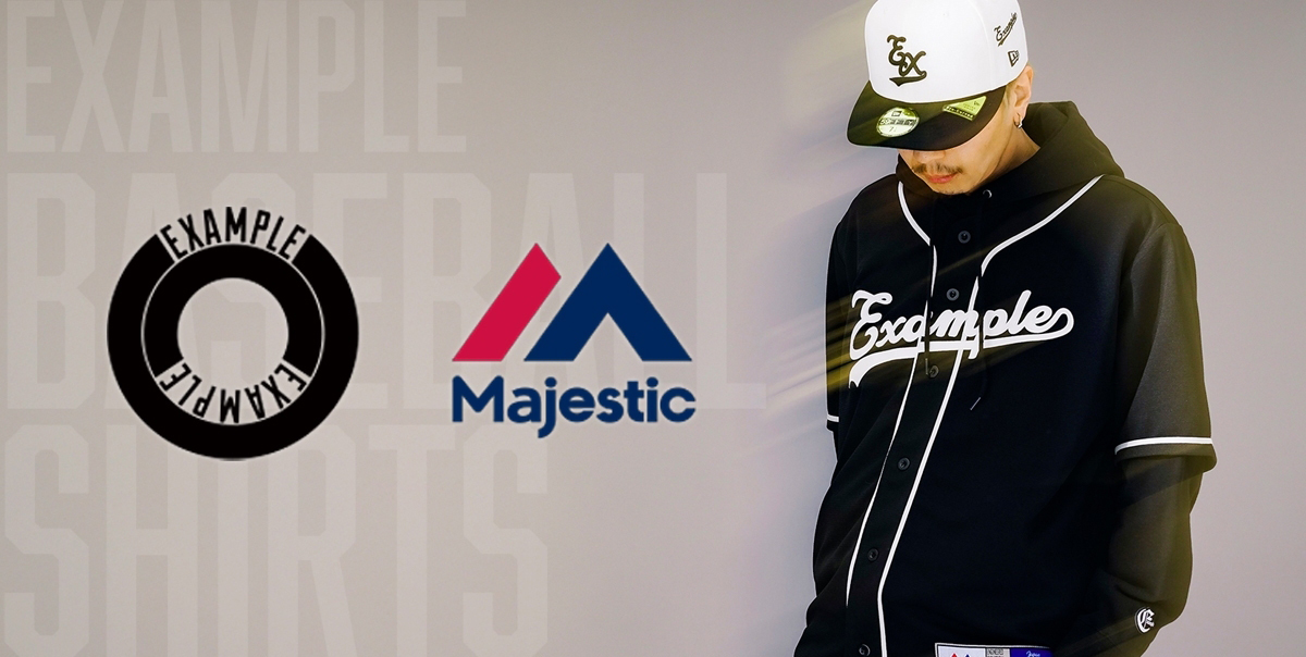 MAJESTIC × EXAMPLE BB SHIRTS