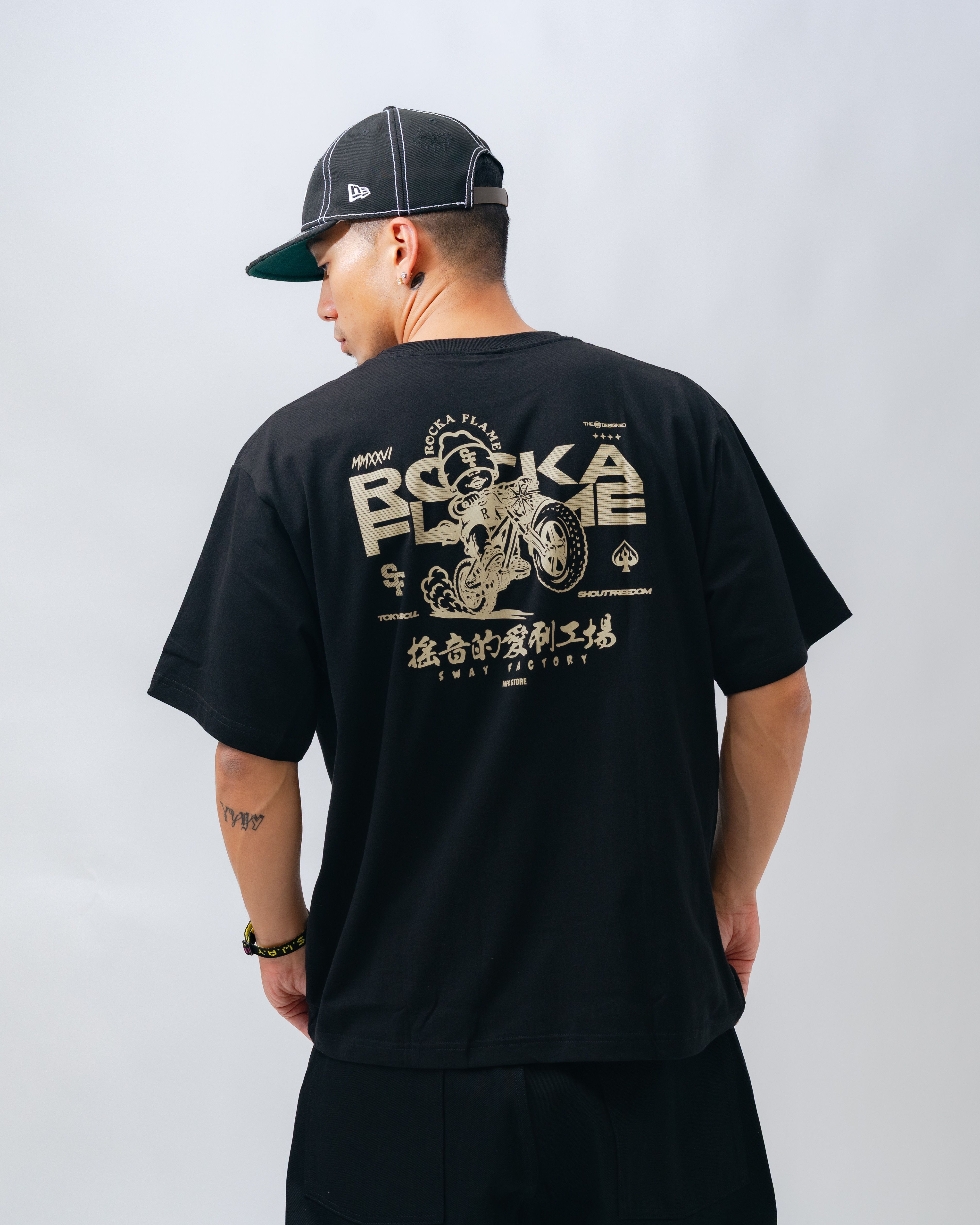 ROCKA FLAME × SWAY FACTORY 着用ビジュアル