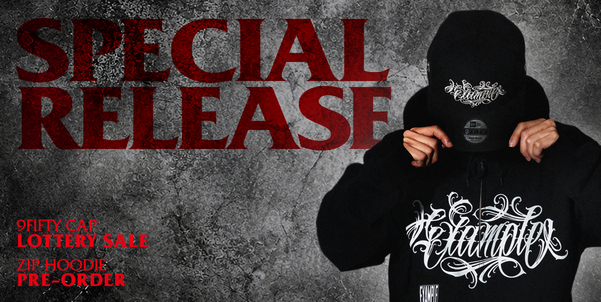 CHAM × EXAMPLE NEW ERAキャップ・ZIP HOODIE