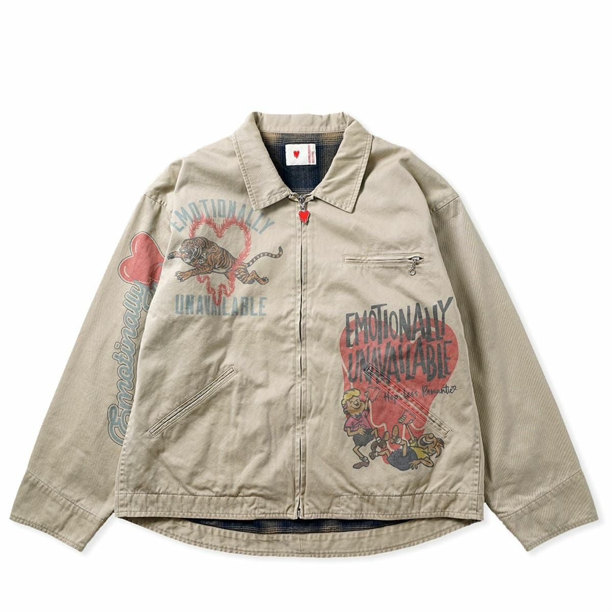 EMOTIONALLY UNAVAILABLE GUARD YOUR HEART ZIP JACKET | MFC STORE