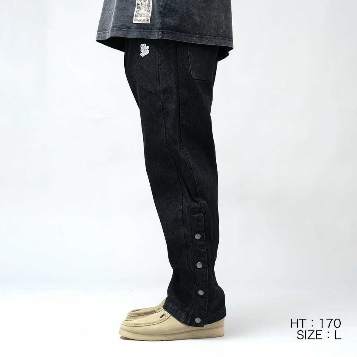 EXAMPLE DENIM SIDE BUTTONS PANTS | MFC STORE OFFICIAL ONLINESTORE