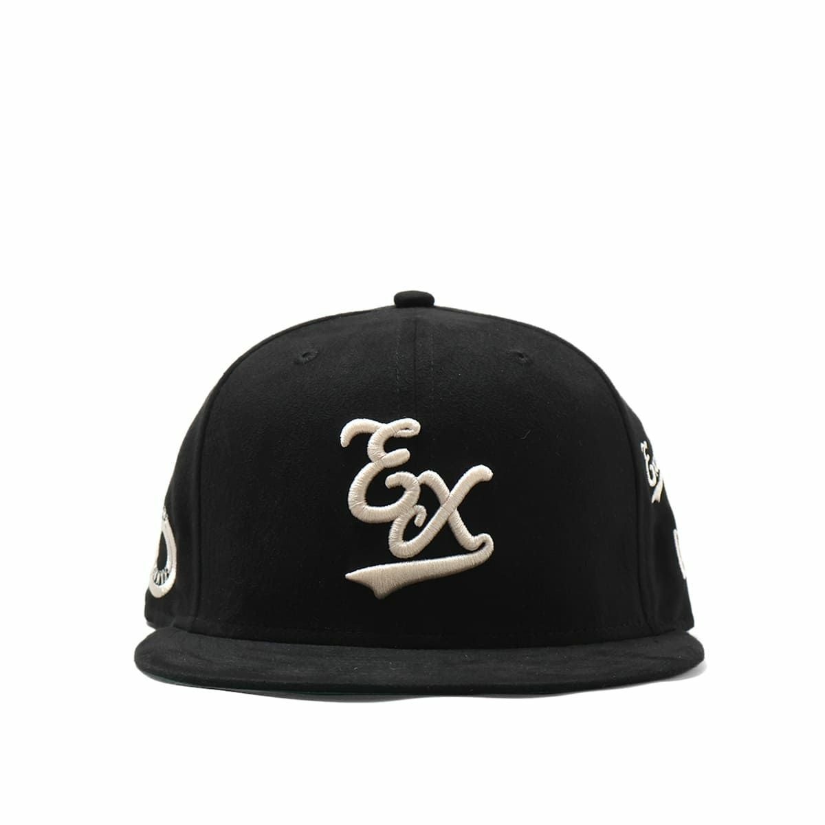 NEW ERA × EXAMPLE 59FIFTY COLLEGE EX LOGO SUEDE CAP / BLACK | MFC