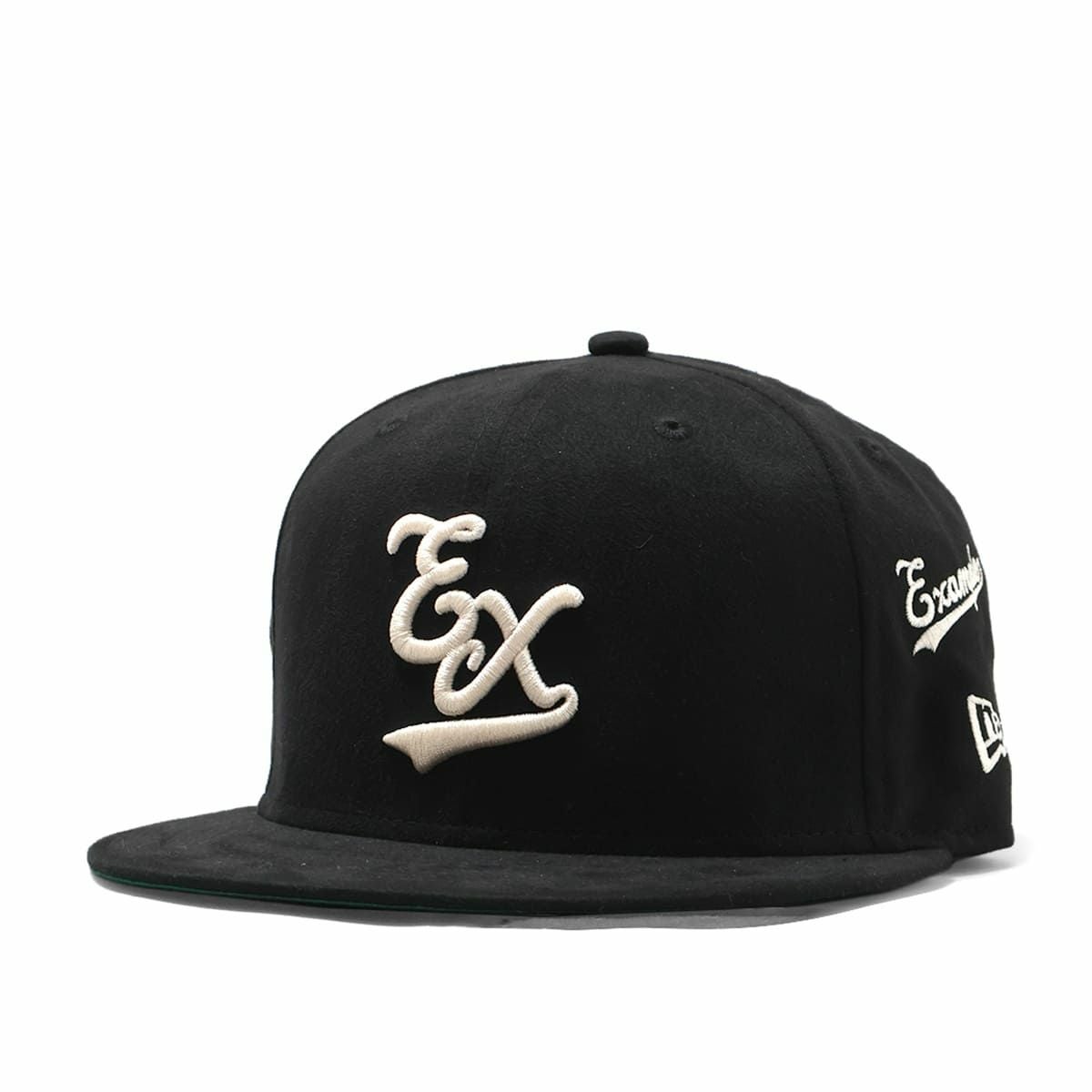 NEW ERA × EXAMPLE 59FIFTY COLLEGE EX LOGO SUEDE CAP / BLACK | MFC