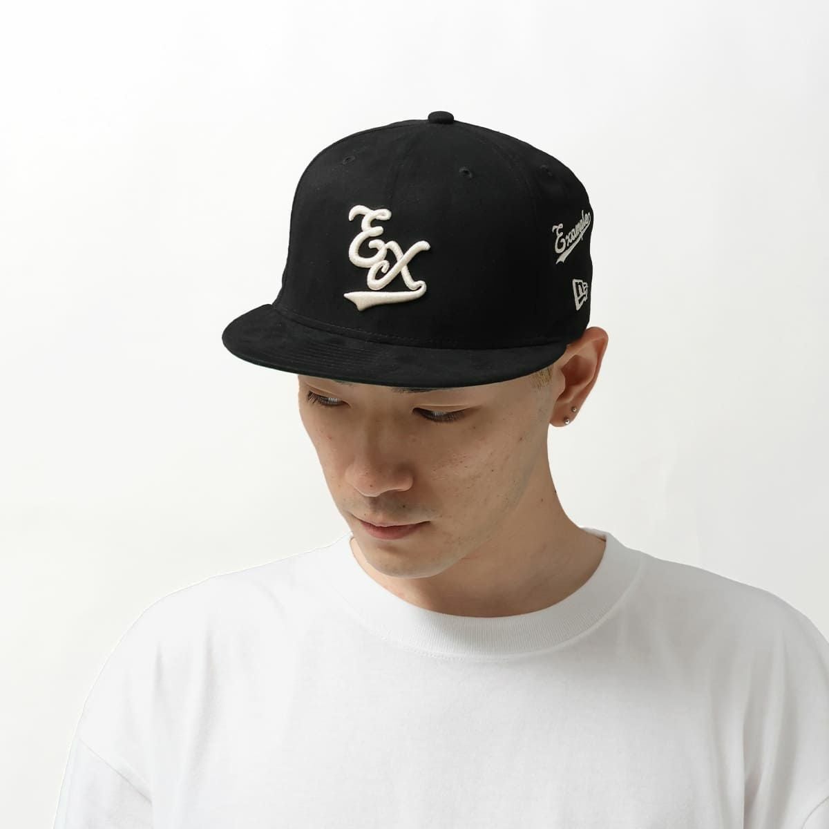 NEW ERA × EXAMPLE 59FIFTY COLLEGE EX LOGO SUEDE CAP / BLACK | MFC