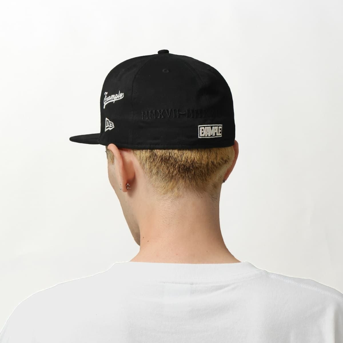 NEW ERA × EXAMPLE 59FIFTY COLLEGE EX LOGO SUEDE CAP / BLACK | MFC