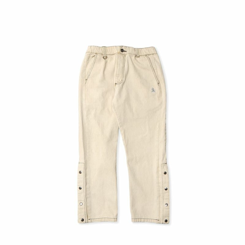 EXAMPLE BLEACHED WHITE DENIM SIDE BOTTONS PANTS | MFC STORE 