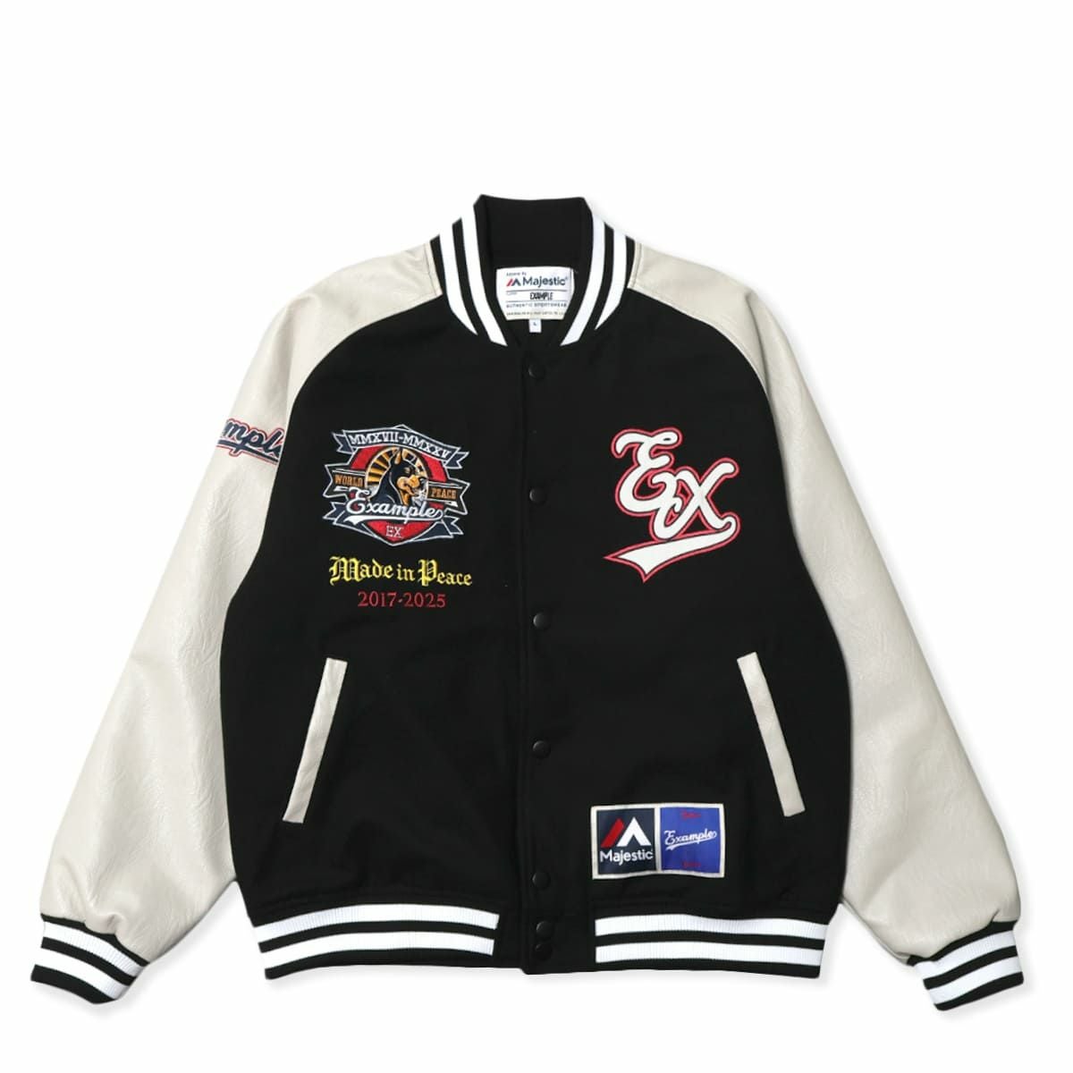 MAJESTIC x EXAMPLE VARSITY JACKET | MFC STORE OFFICIAL ONLINESTORE