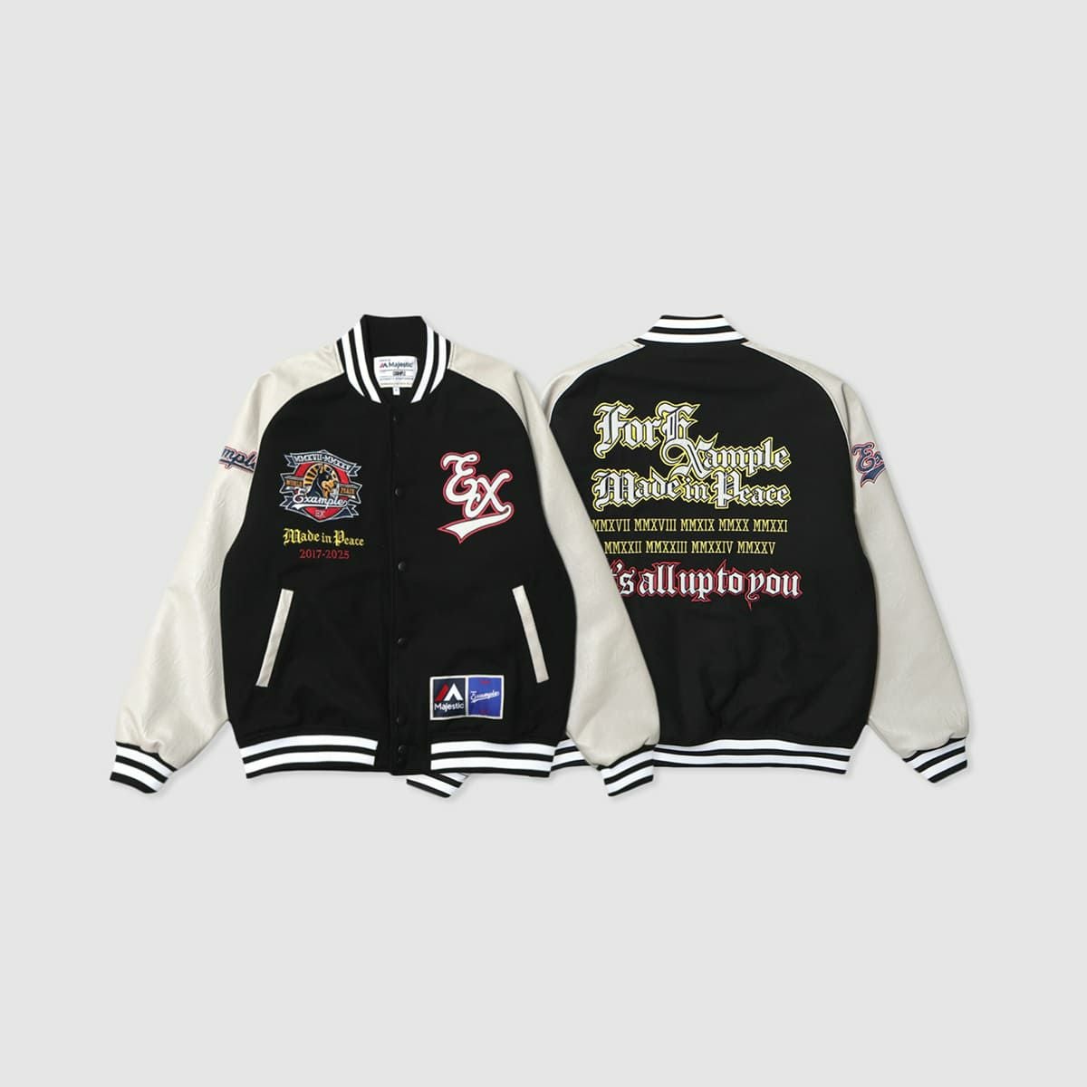 MAJESTIC x EXAMPLE VARSITY JACKET | MFC STORE OFFICIAL ONLINESTORE