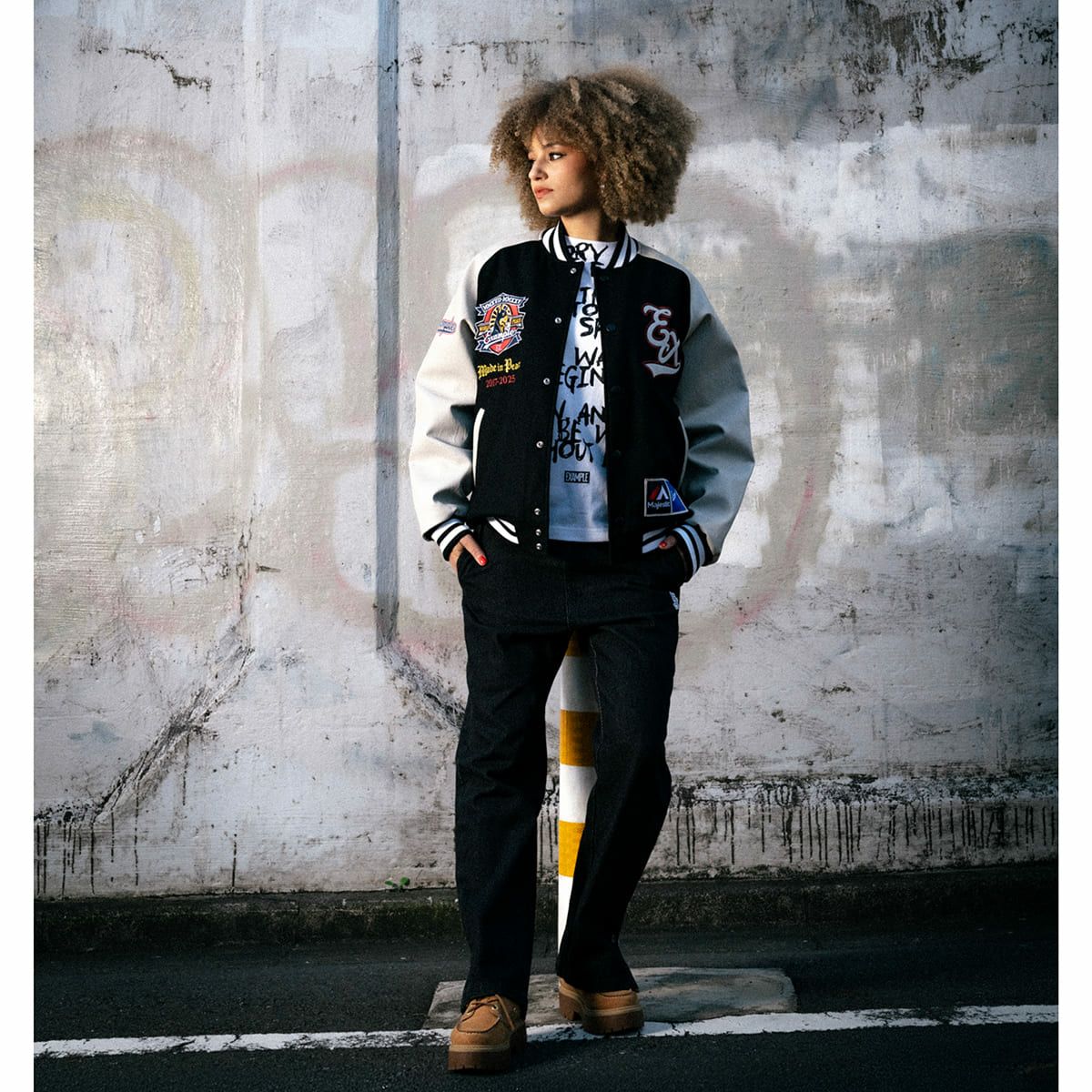 MAJESTIC x EXAMPLE VARSITY JACKET | MFC STORE OFFICIAL ONLINESTORE