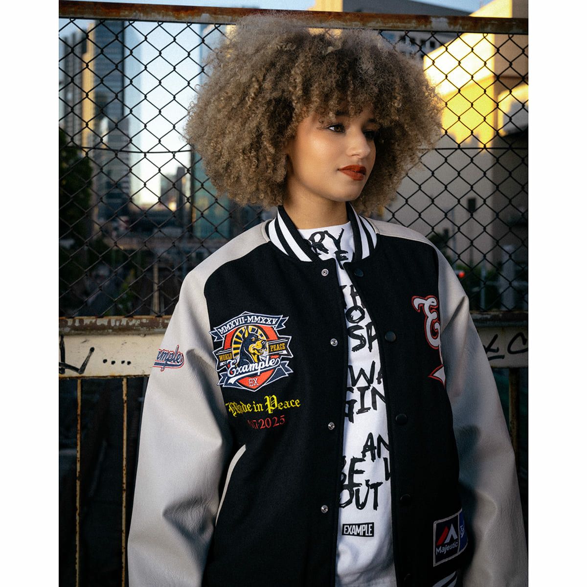 MAJESTIC x EXAMPLE VARSITY JACKET | MFC STORE OFFICIAL ONLINESTORE