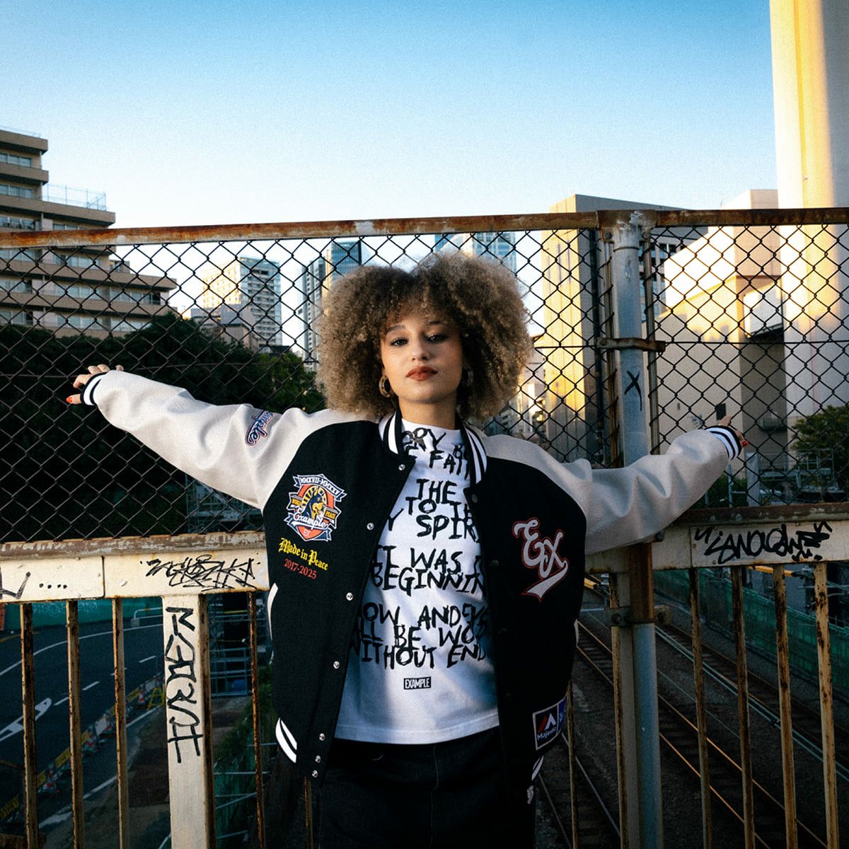 MAJESTIC x EXAMPLE VARSITY JACKET | MFC STORE OFFICIAL ONLINESTORE