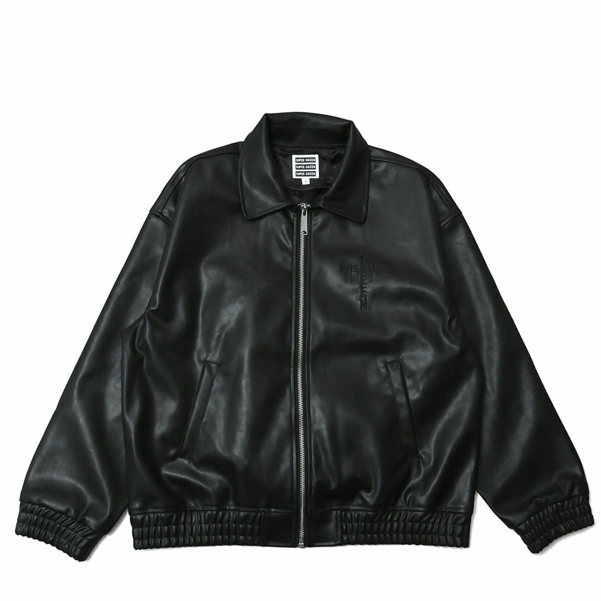 Super green Faux Leather Jacket | MFC STORE OFFICIAL ONLINESTORE