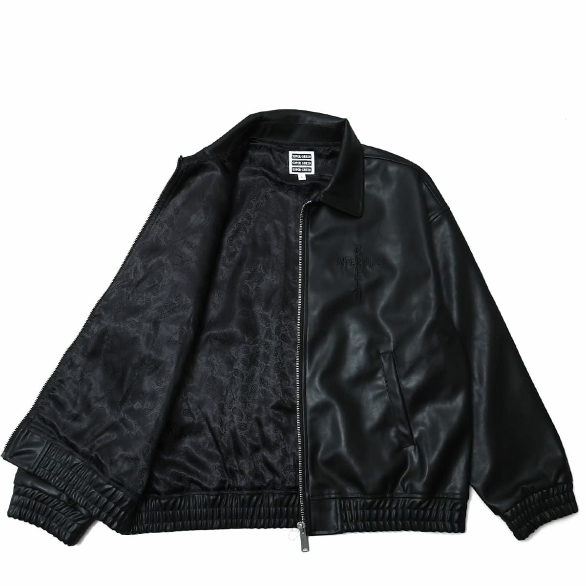 pretty green黒のレザージャケット サイズ3 Pretty Green（プリティーグリーン）の「RANDALL ジップアップ レザー