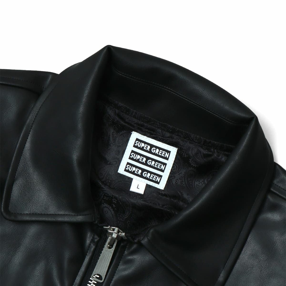 pretty green黒のレザージャケット サイズ3 Pretty Green（プリティーグリーン）の「RANDALL ジップアップ レザー