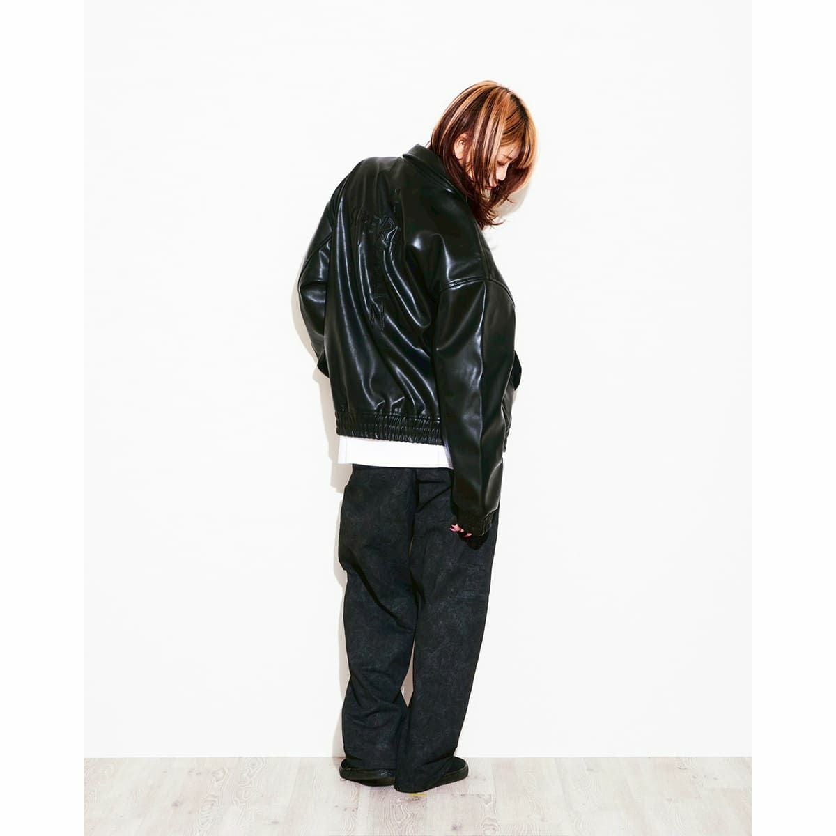 Super green Faux Leather Jacket | MFC STORE OFFICIAL ONLINESTORE