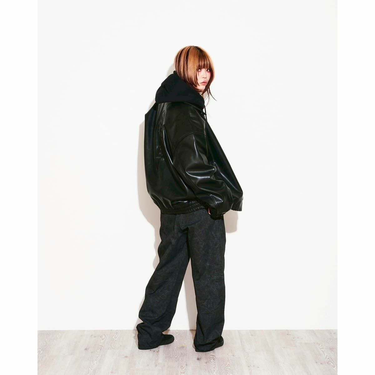 ジャケット・アウター archive hoodie leather jacket darkwear アヴィレックス AVIREX 《WEB&DEPOT限定》LEATHER HOODIE/レザーフード