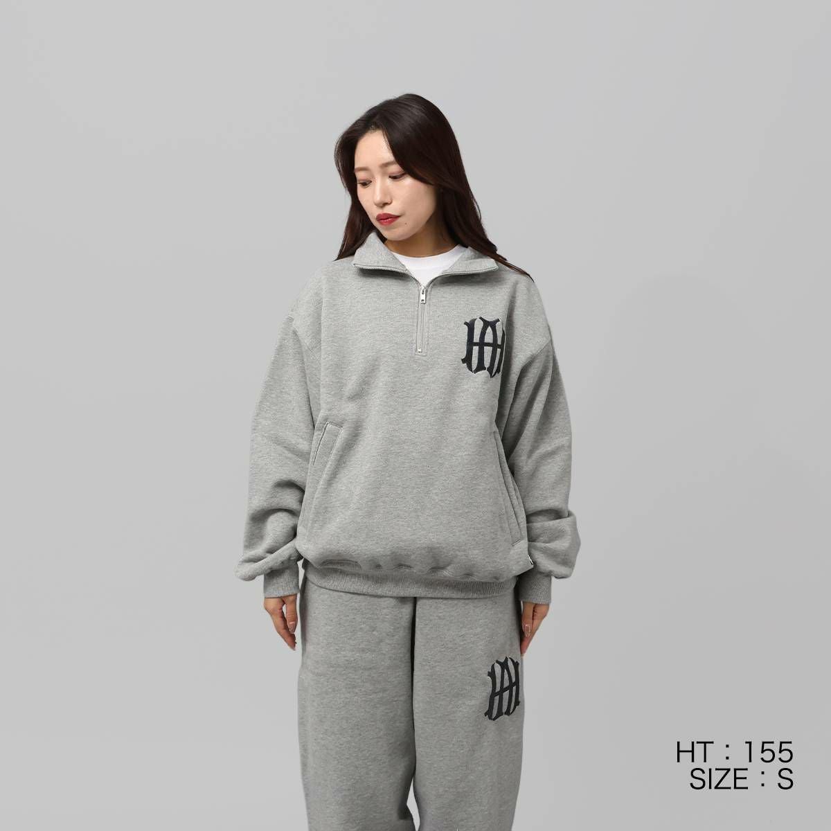 浜崎あゆみ × MFC STORE HALF ZIPパンツセットAマーク刺繍入り ayumi hamasaki × MFC STORE AH LOGO HALF ZIP | MFC STORE OFFICIAL