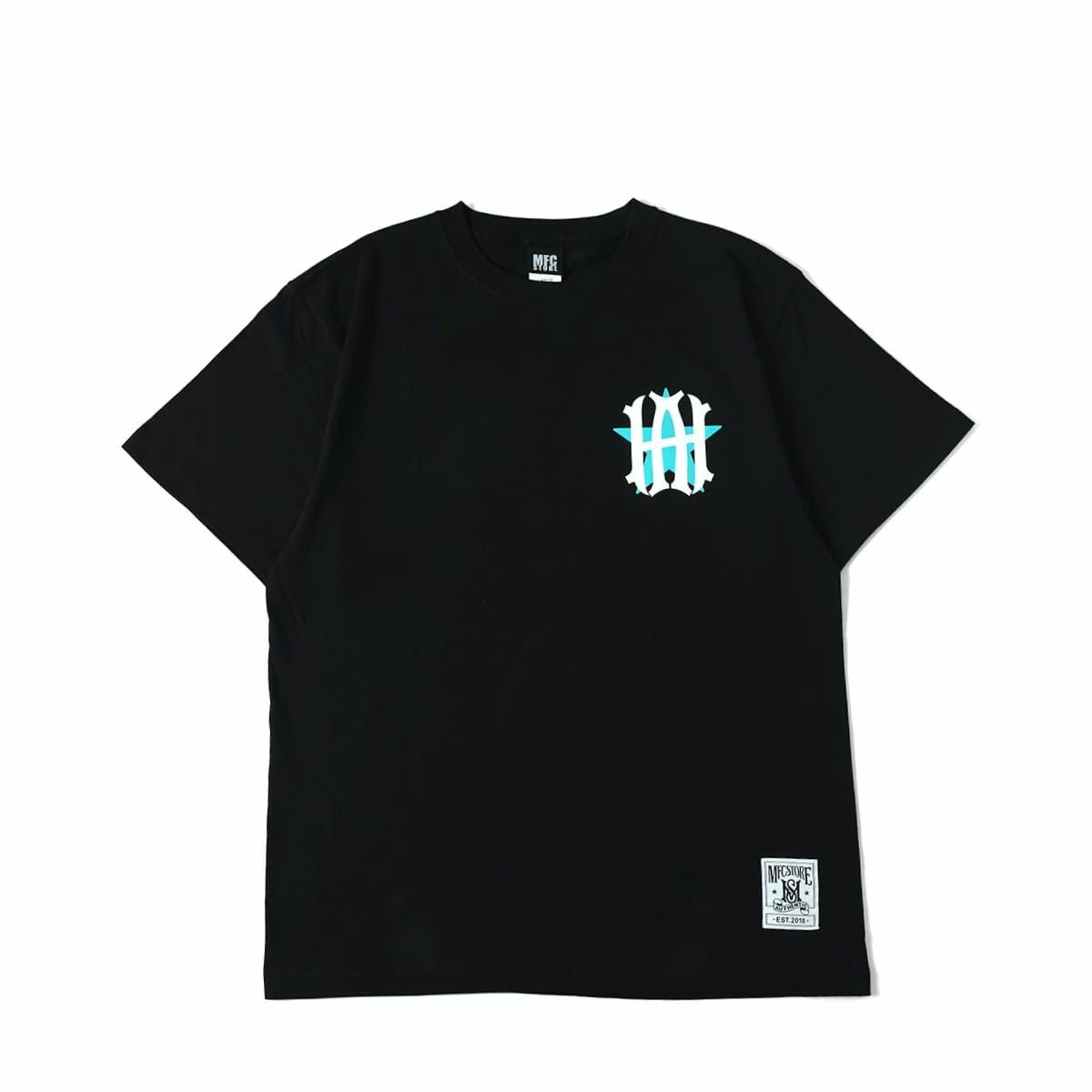 浜崎あゆみ×MFC converse BLACK/Turquoise　Sサイズ ayumi hamasaki × CONVERSE TOKYO × MFC STORE AH LOGO TEE | MFC