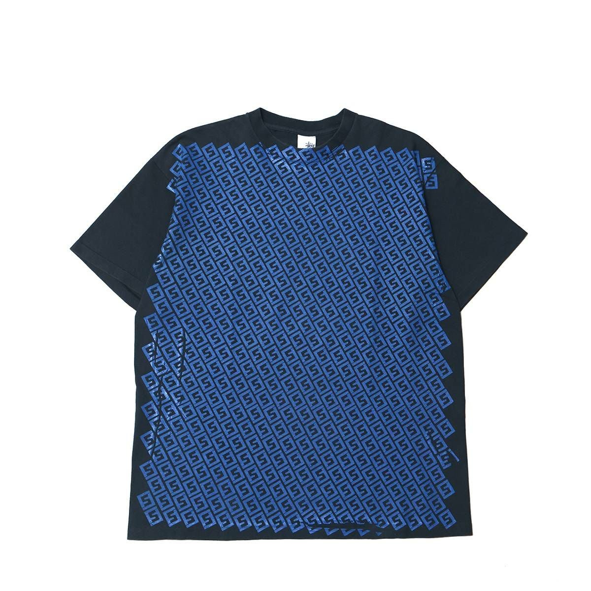 Stussy 00s Silver Tag FENDI Monogram Parody TEE Navy / STS1273