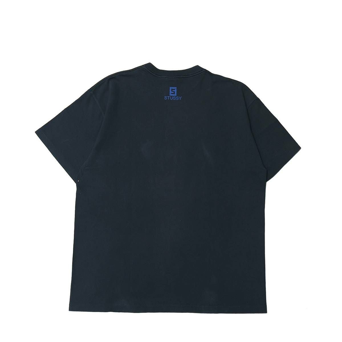 Stussy 00s Silver Tag FENDI Monogram Parody TEE Navy / STS1273