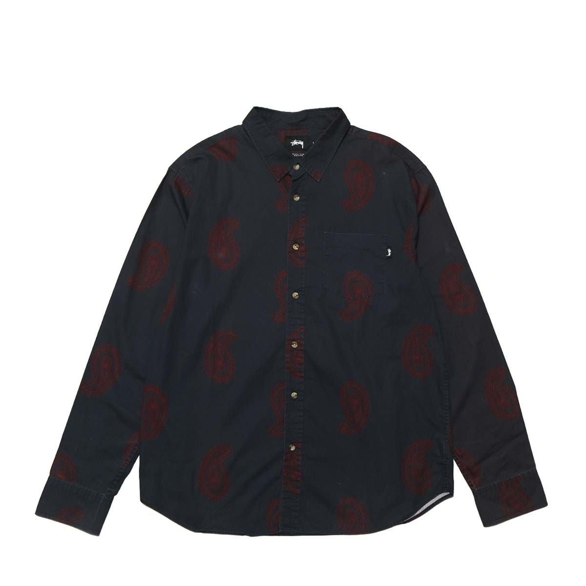 Stussy Red-Paisley Long-Sleeve SHIRTS Navy / STS1562 | MFC STORE