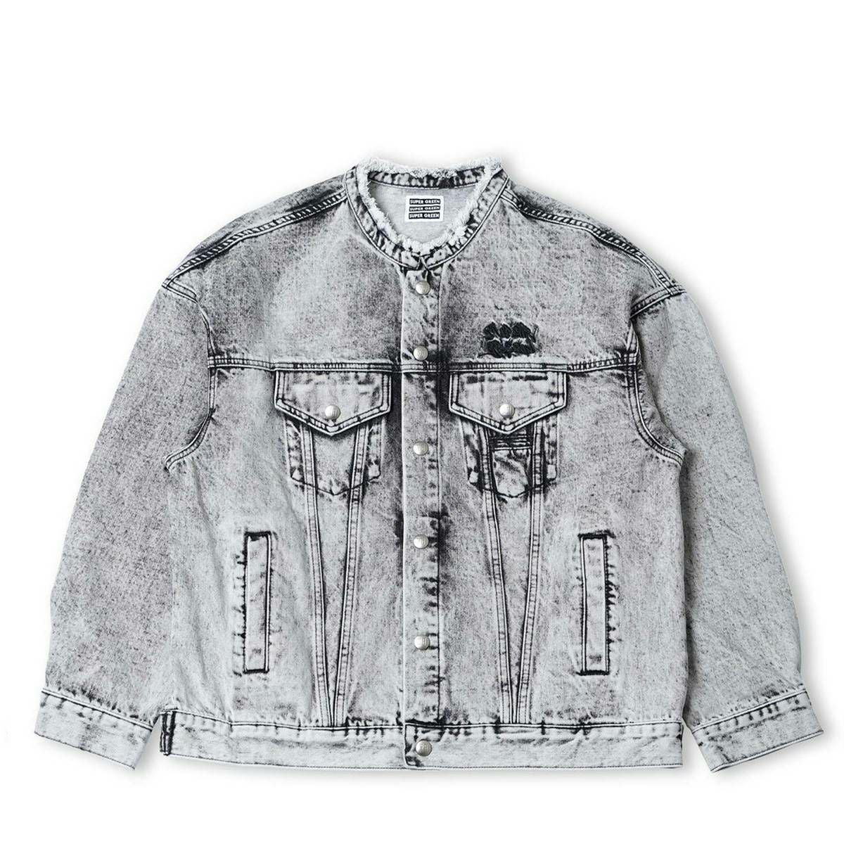 Super green SG Collarless denim jacket | MFC STORE OFFICIAL