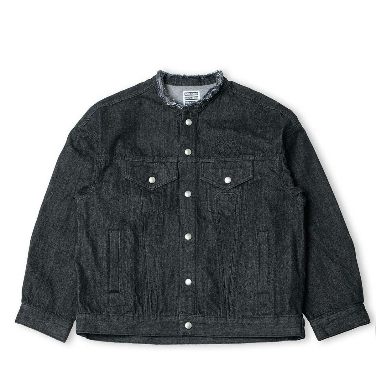 Super green SG Collarless denim jacket | MFC STORE OFFICIAL