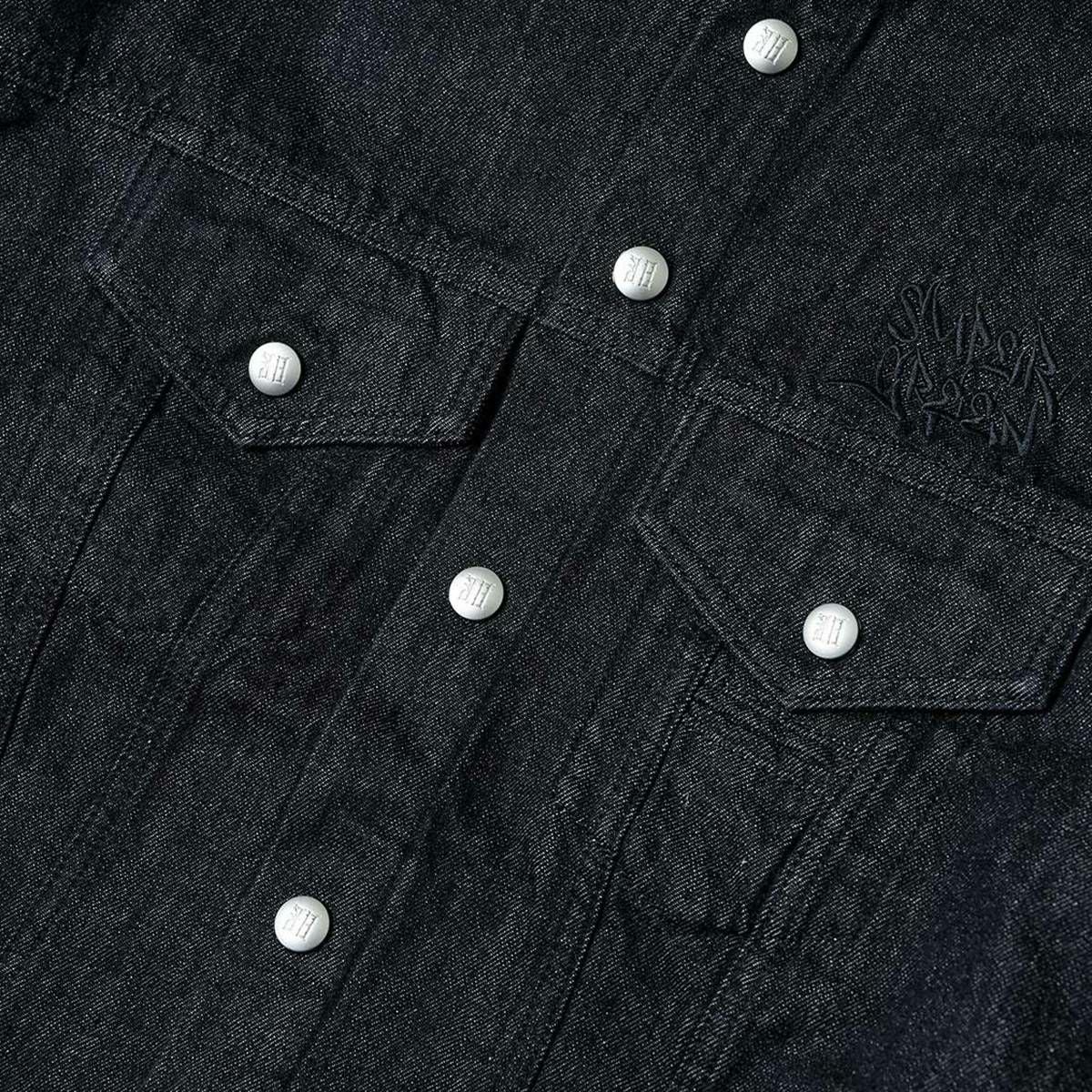 Super green SG Collarless denim jacket | MFC STORE OFFICIAL