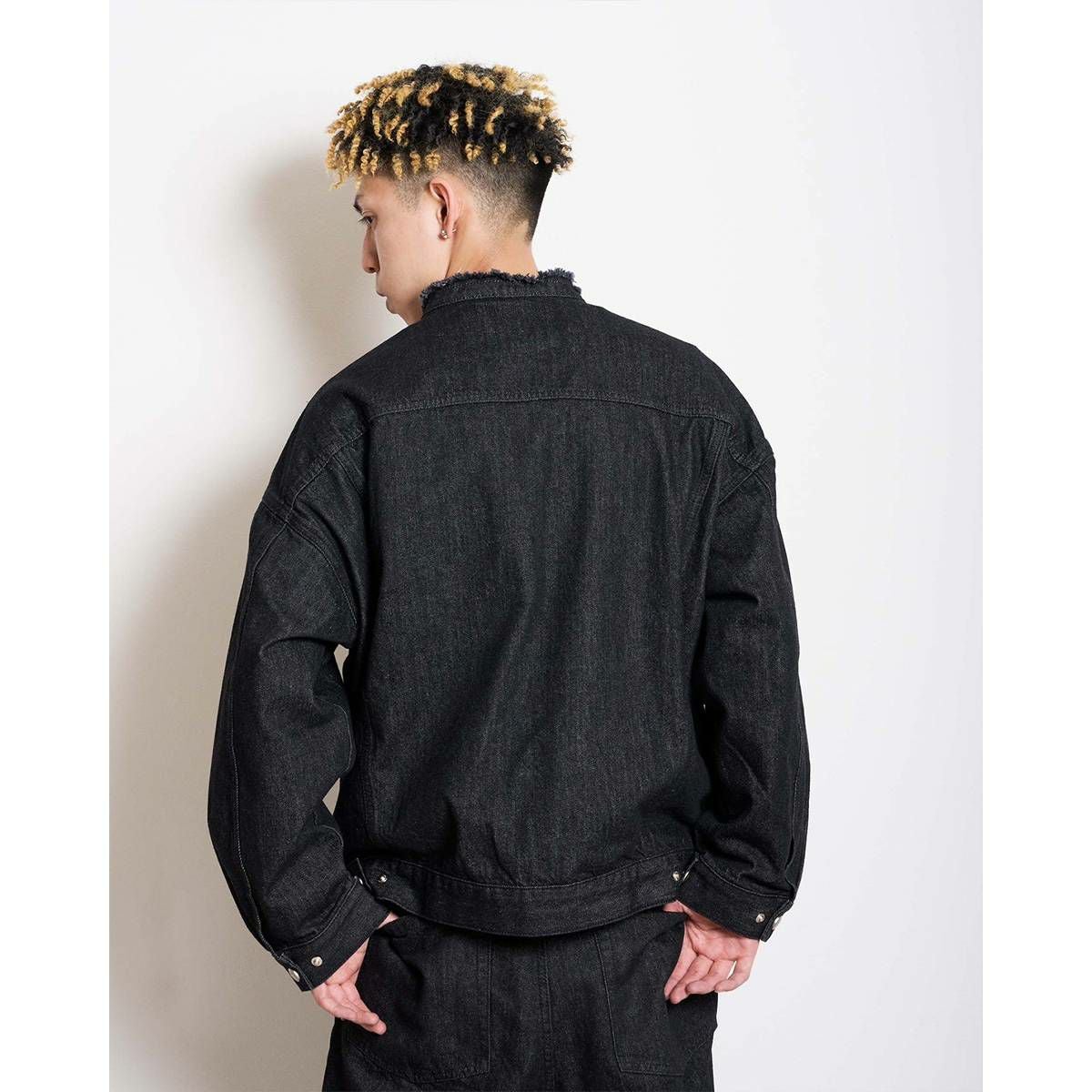 Super green SG Collarless denim jacket | MFC STORE OFFICIAL