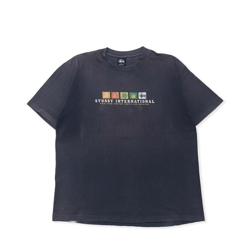 Stussy made stussy usa STUSSY Made In U S A 114399 Lowercase Raglan ラグラン七分袖Tシャツ