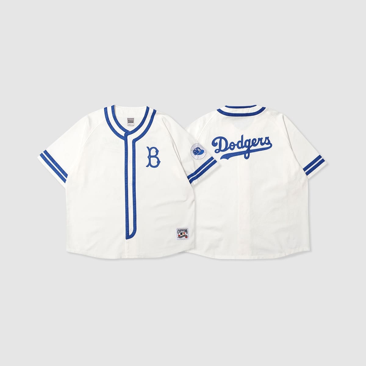 Fanatics MLB BROOKLYN DODGERS COOPERSTOWN BASEBALL SHIRT 【26SS