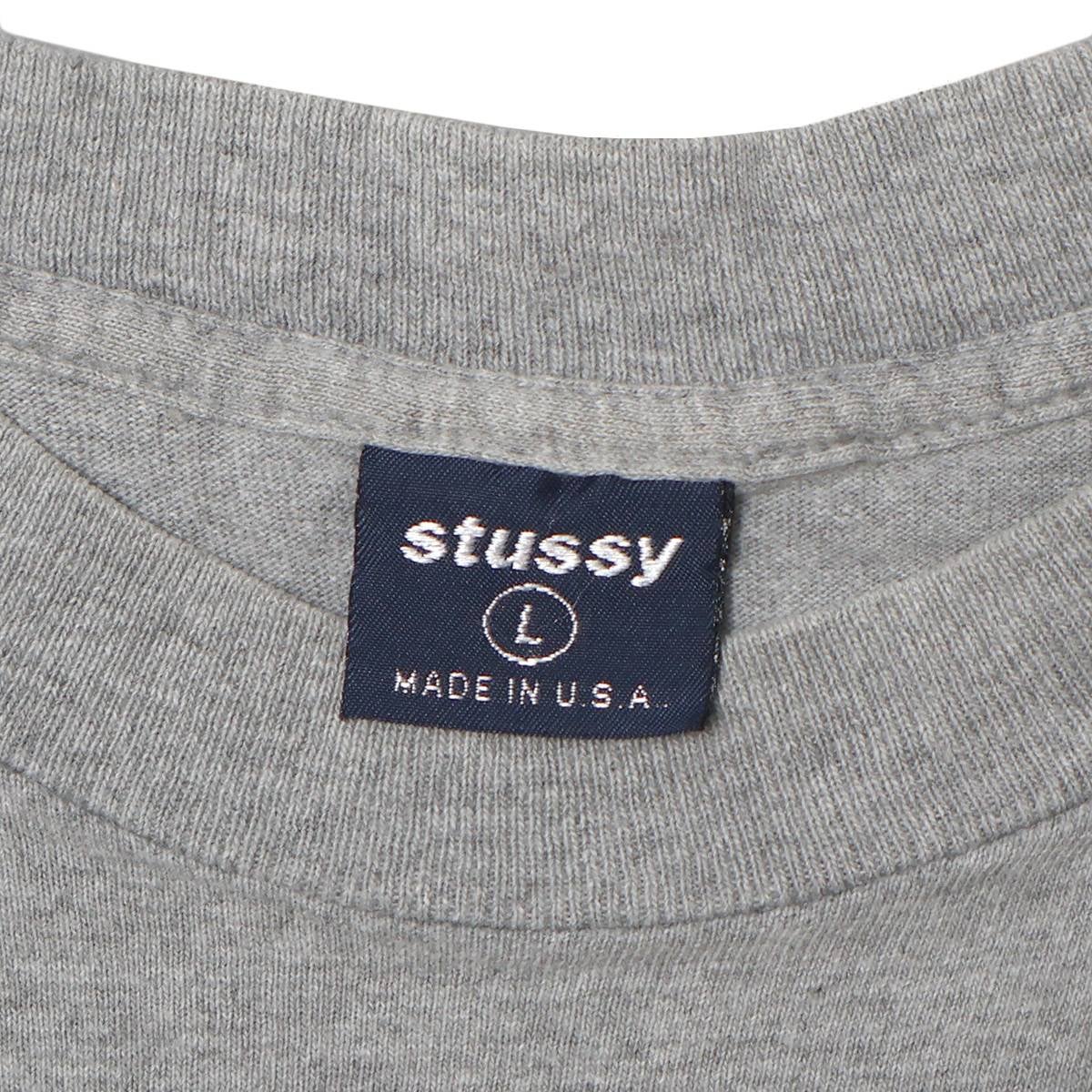 Stussy 90s Navy-Tag DJ International Skills TEE GRAY / STS1957