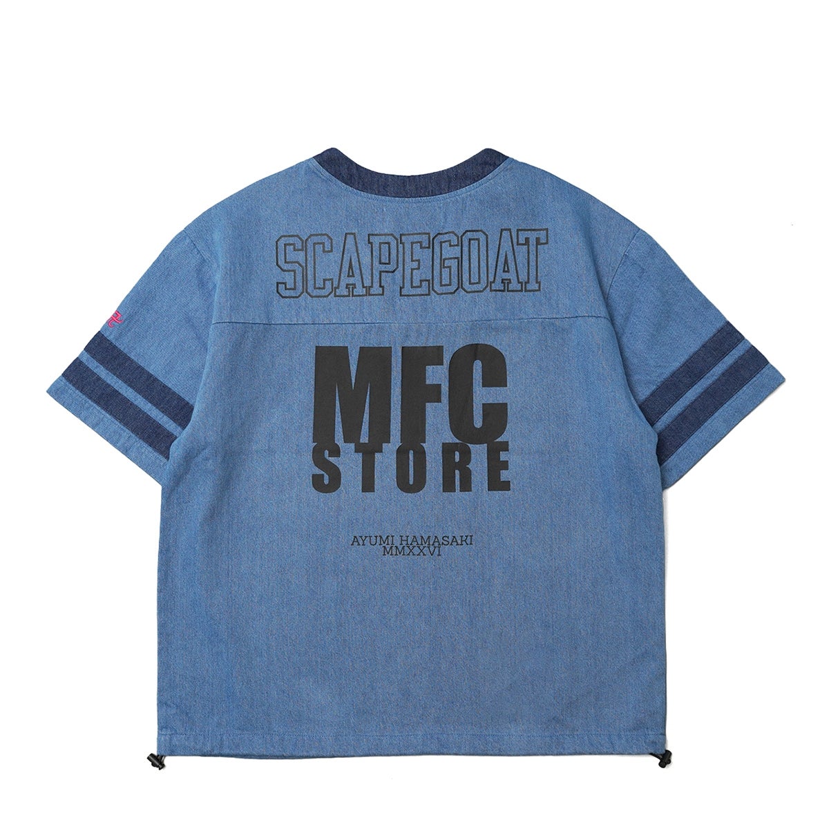 浜崎あゆみ x MFC STORE DENIM FOOTBALL JERSEY ayumi hamasaki x MFC STORE DENIM FOOTBALL JERSEY | MFC STORE