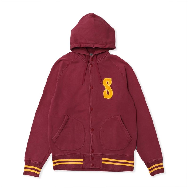 Stussy 10s Arch-Logo Sweat Hoodie Jacket ROUGE | MFC STORE 