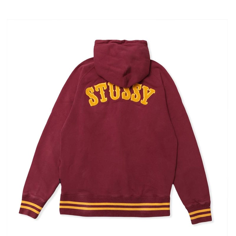 Stussy 10s Arch-Logo Sweat Hoodie Jacket ROUGE | MFC STORE 