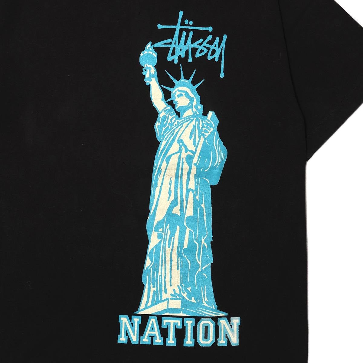 Stussy 90s Red＆Blue-Tag Made in USA N.Y. Statue of Liberty TEE