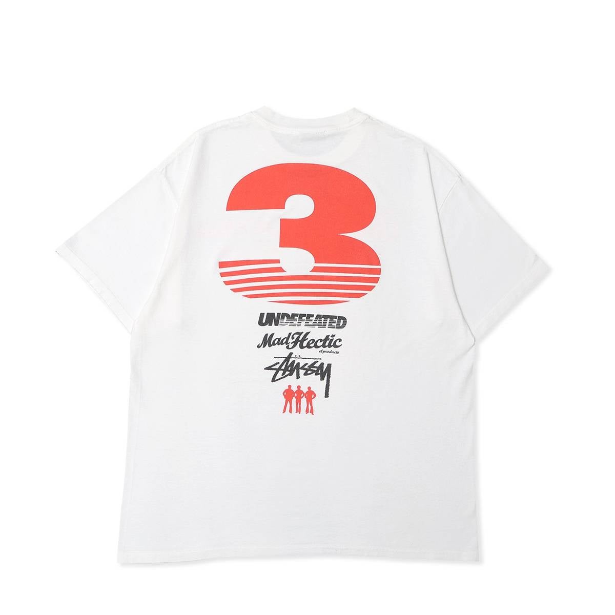 ［特に小野様に‼️］STUSSY MAD FLAVA Mサイズ Stussy UNDEFEATED MAD-HECTIC Triple Collaboration TEE WHITE