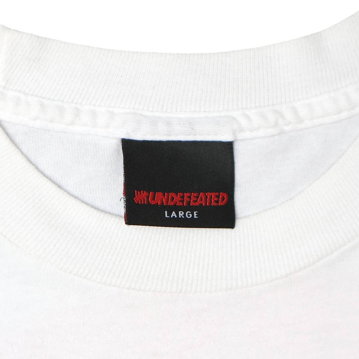 Stussy UNDEFEATED MAD-HECTIC Triple Collaboration TEE WHITE