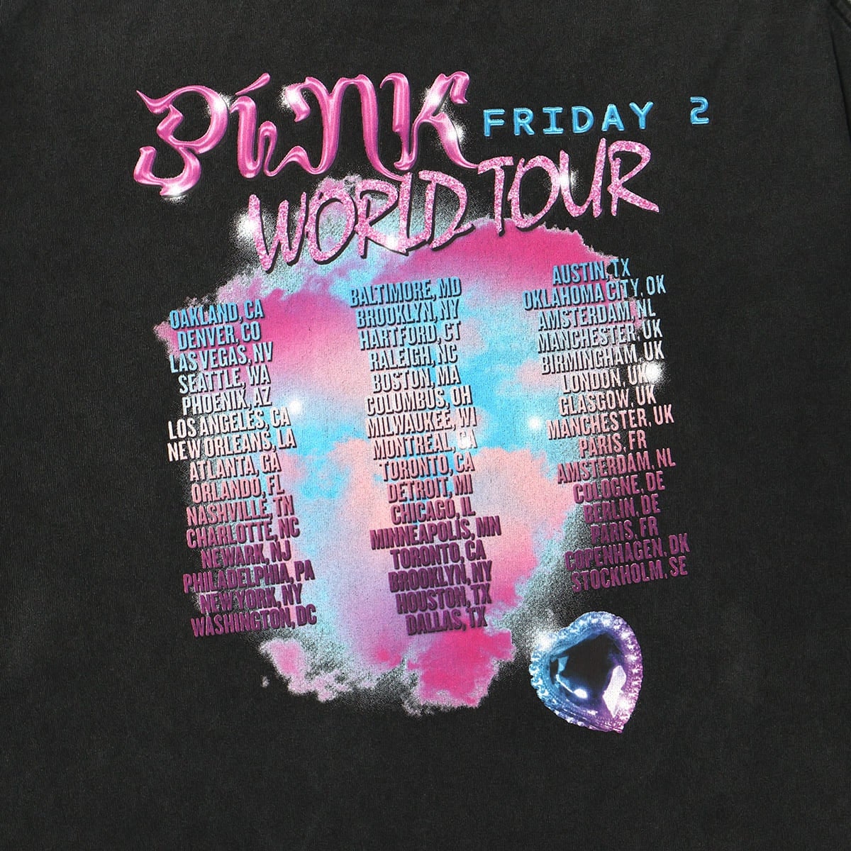 U/MUSIC NICKI MINAJ PINK FRIDAY2 WORLD TOUR S/S TEE / UM-MK8-0000