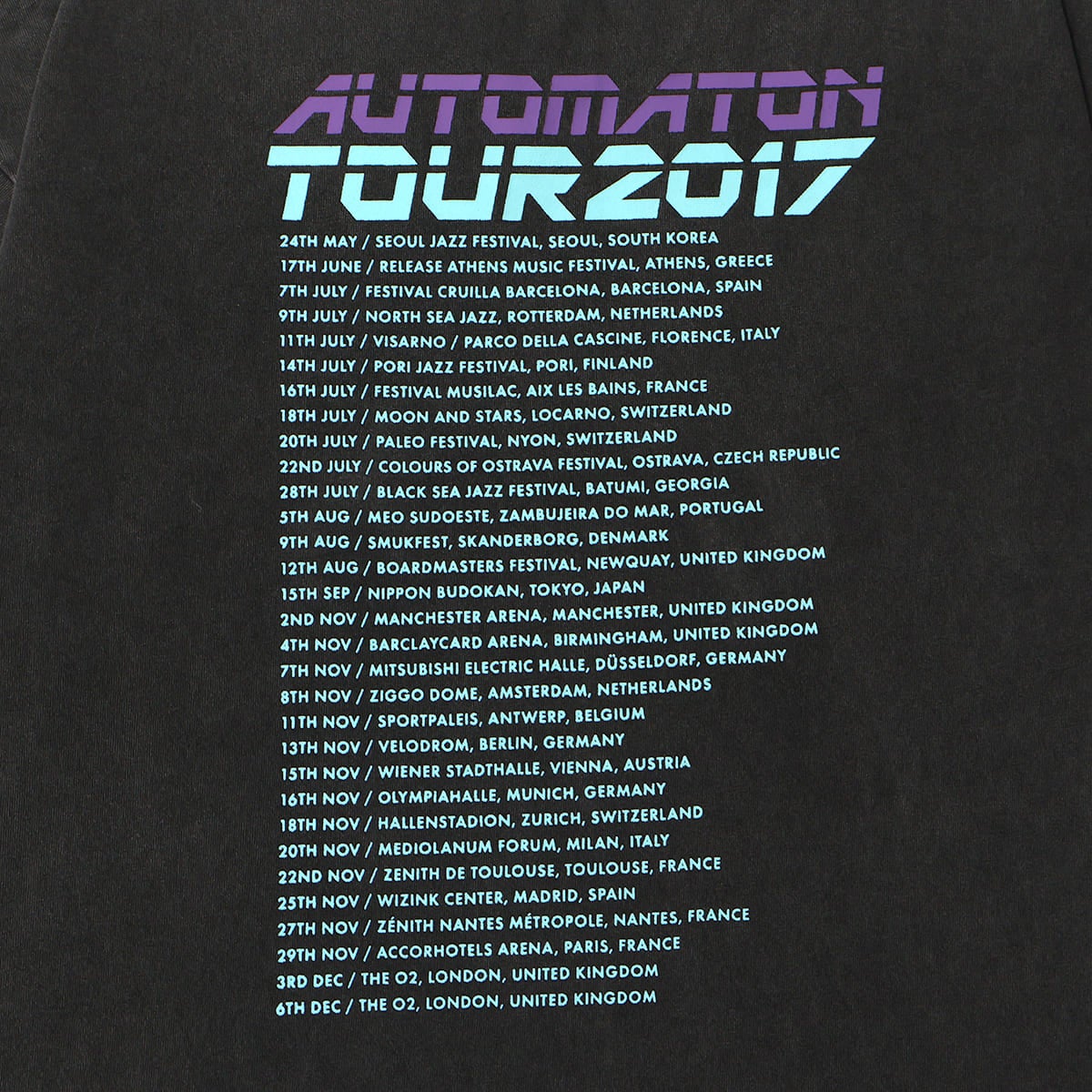 U/MUSIC JAMIROQUAI AUTOMATON 2017 S/S TEE / UM-MK8-0000-020 【26SS