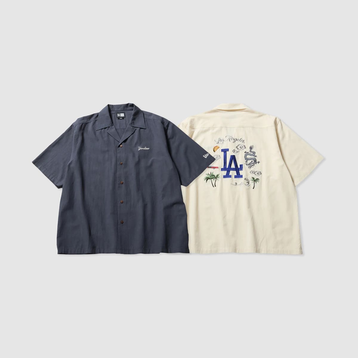 NEW ERA S/S SOUVENIR SHIRT LOS ANGELES DODGERS OFF WHITE 【26SS