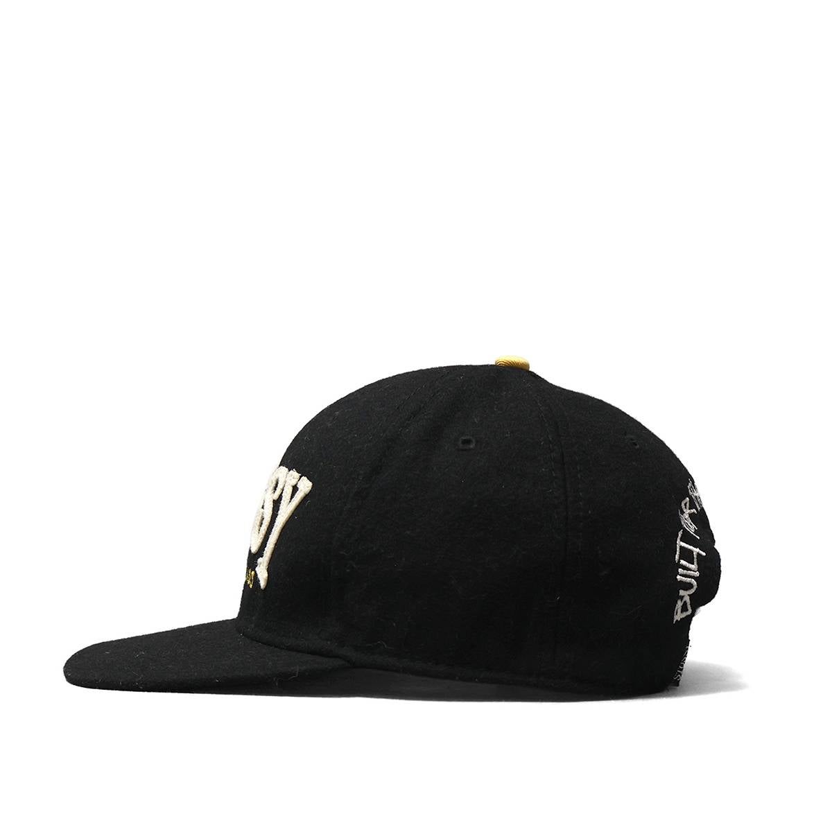 Stussy HATS-Tag Wool Arch-Logo BURLY THREADS CAP BLACK / STS2047