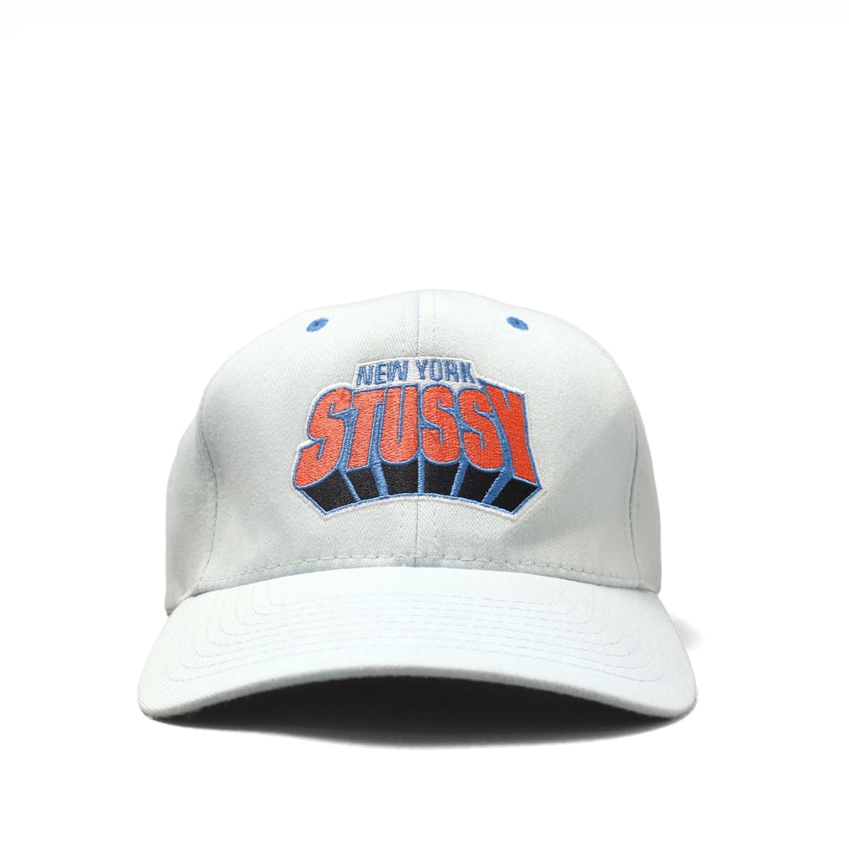 Stussy Navy-Tag FLEXFIT N.Y. Knicks No.8 CAP LIGHT BLUE (L-XL