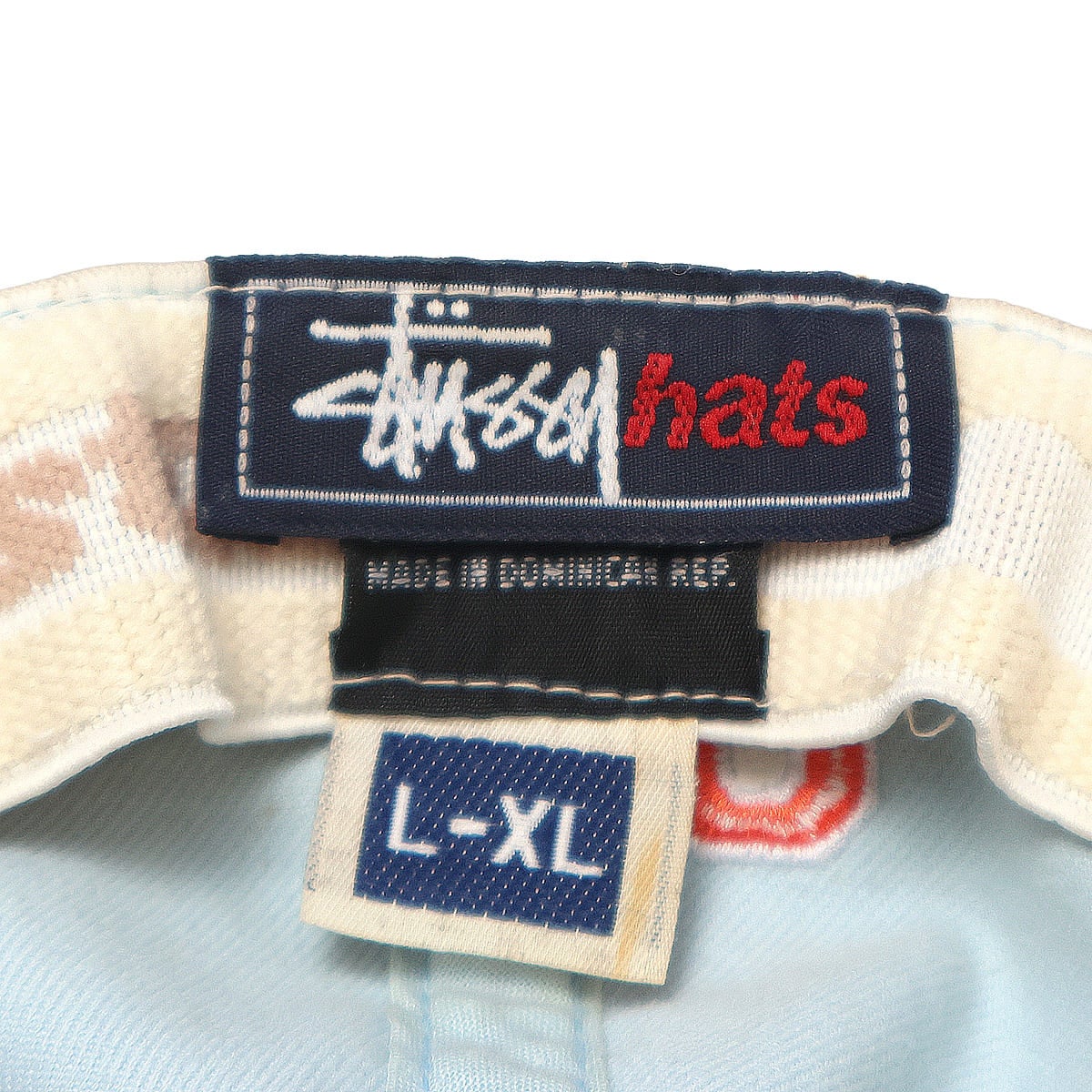 Stussy Navy-Tag FLEXFIT N.Y. Knicks No.8 CAP LIGHT BLUE (L-XL