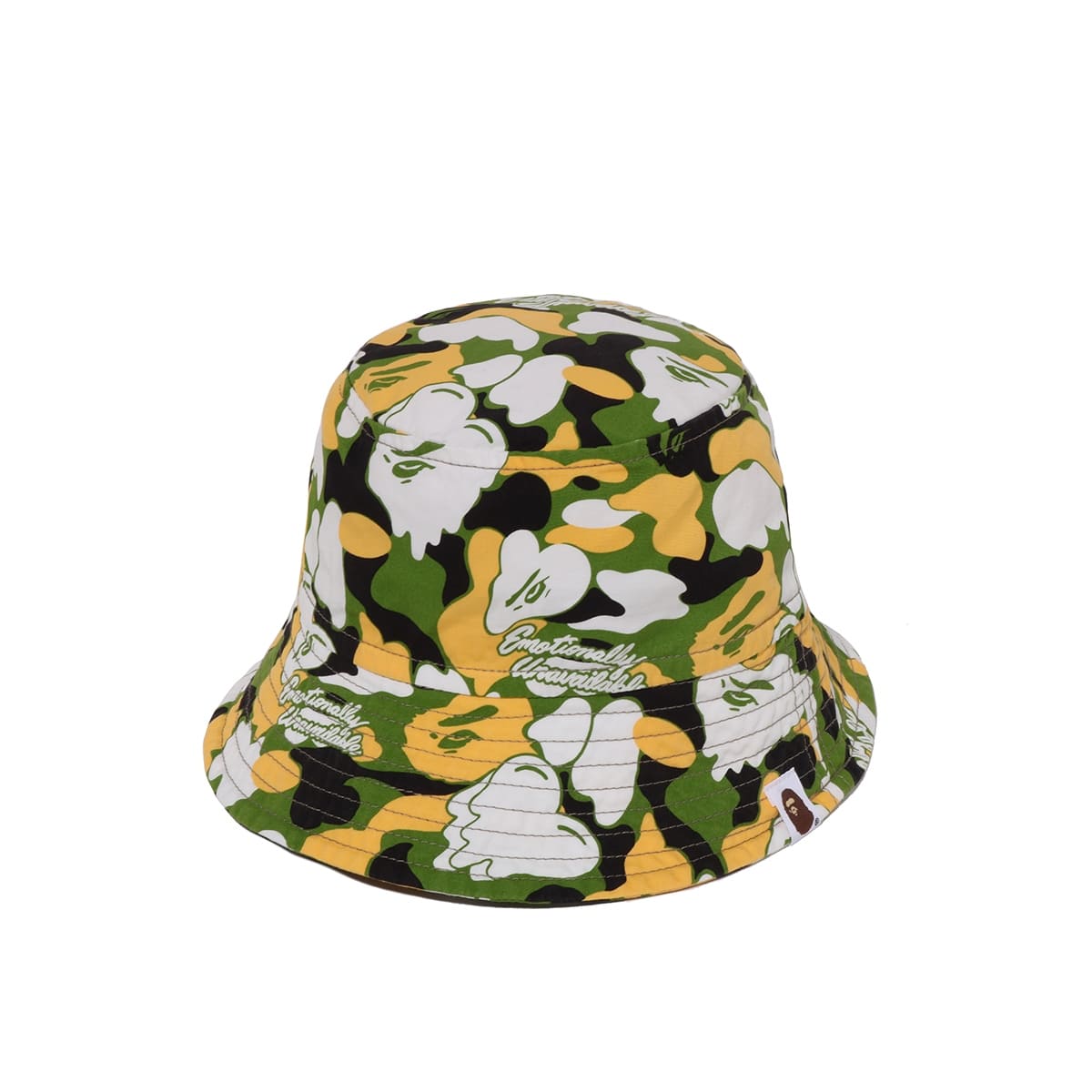 A Bathing Ape カモフラージュ バケットハット　頭囲60cm EMOTIONALLY UNAVAILABLE × A BATHING APE EU APE ALOHA BUCKET HAT