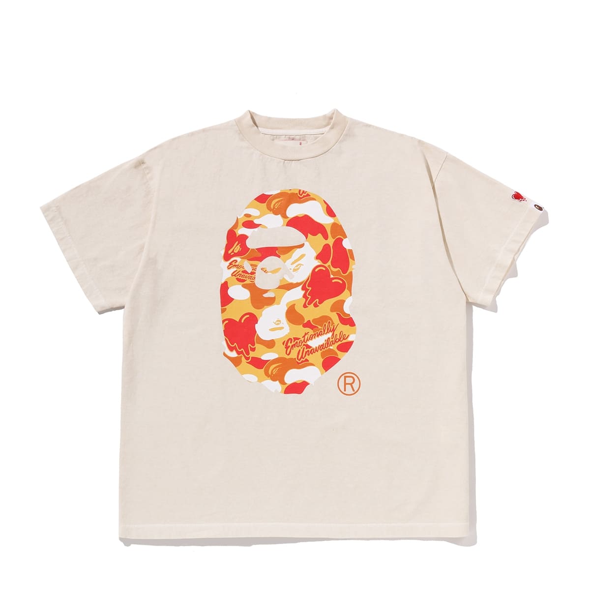 EMOTIONALLY UNAVAILABLE × A BATHING APE EU APE SS TEE 【26SS